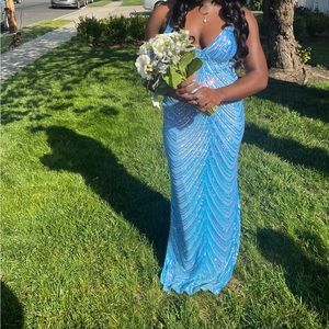 Windsor Long Sparked Prom Dress